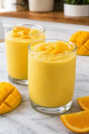 Mangové smoothie s pomerančem a kokosovým mlékem do 5 minut