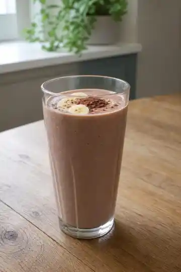 Kakaový proteinový shake s banánem a kefírem do 5 minut