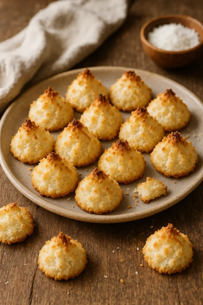 Coconut macaroons from egg whites