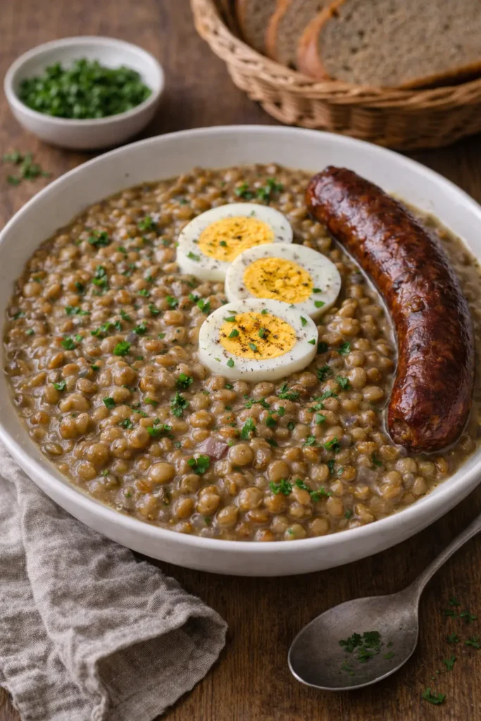 Lentils in sour style