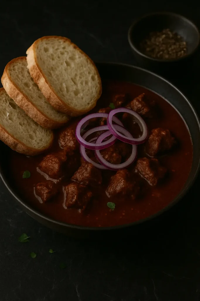 Hearty beef goulash
