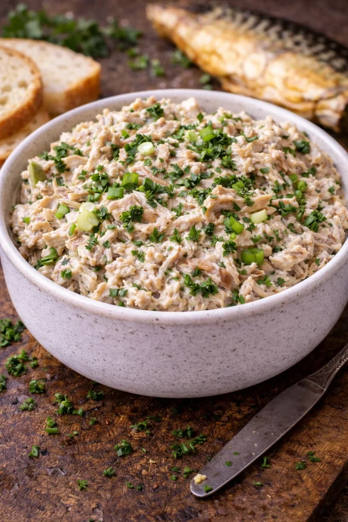 Smoked mackerel fish spread