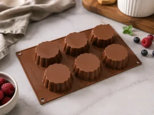 Silikonová forma na muffiny a košíčky Orion – 6 ks