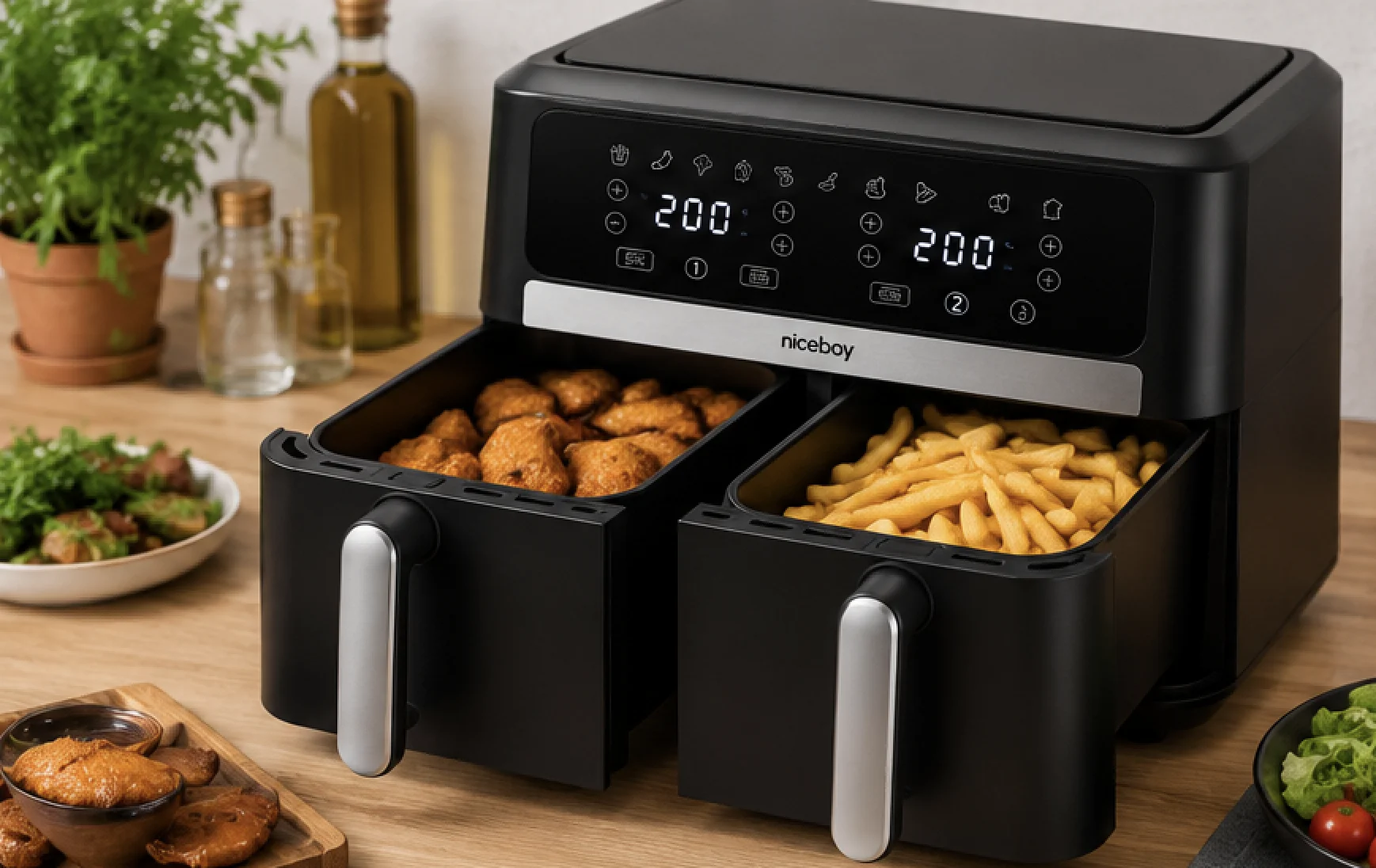 Niceboy AirFryer DUO horkovzdušná fritéza