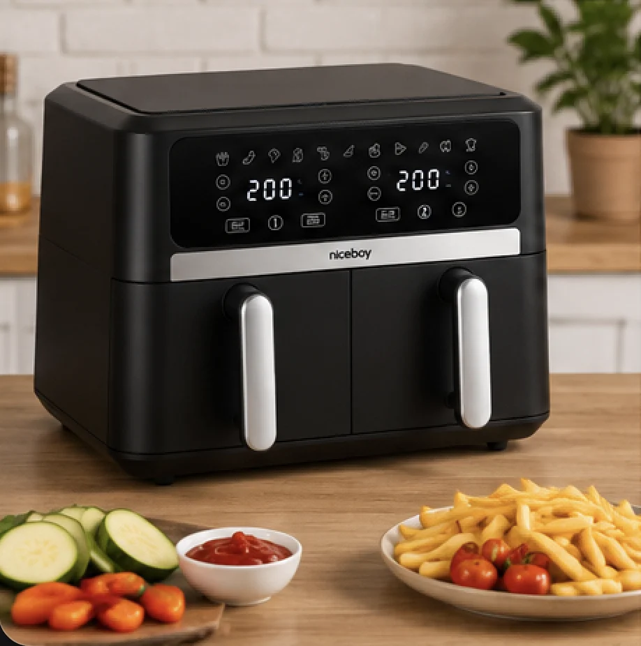 Niceboy AirFryer DUO – horkovzdušná fritéza se dvěma koši - Obrázek 3
