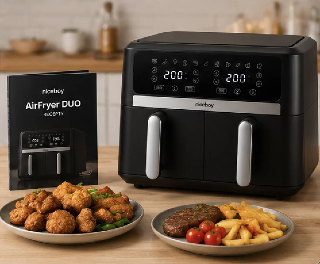 Jídlo připravené v Niceboy AirFryer DUO