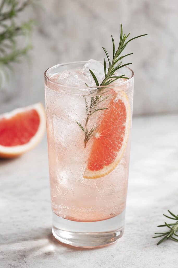 Grapefruit gin and tonic with rosemary – a simple drink in under 5 minutes