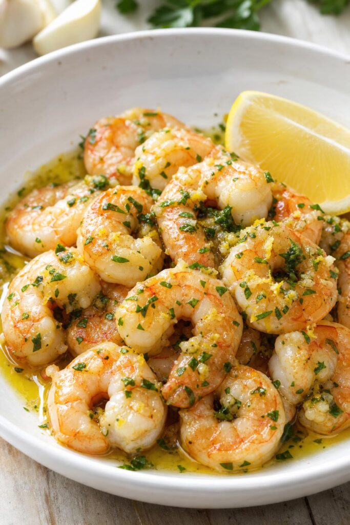 Garlic and parsley shrimp – quick skillet in 10 minutes