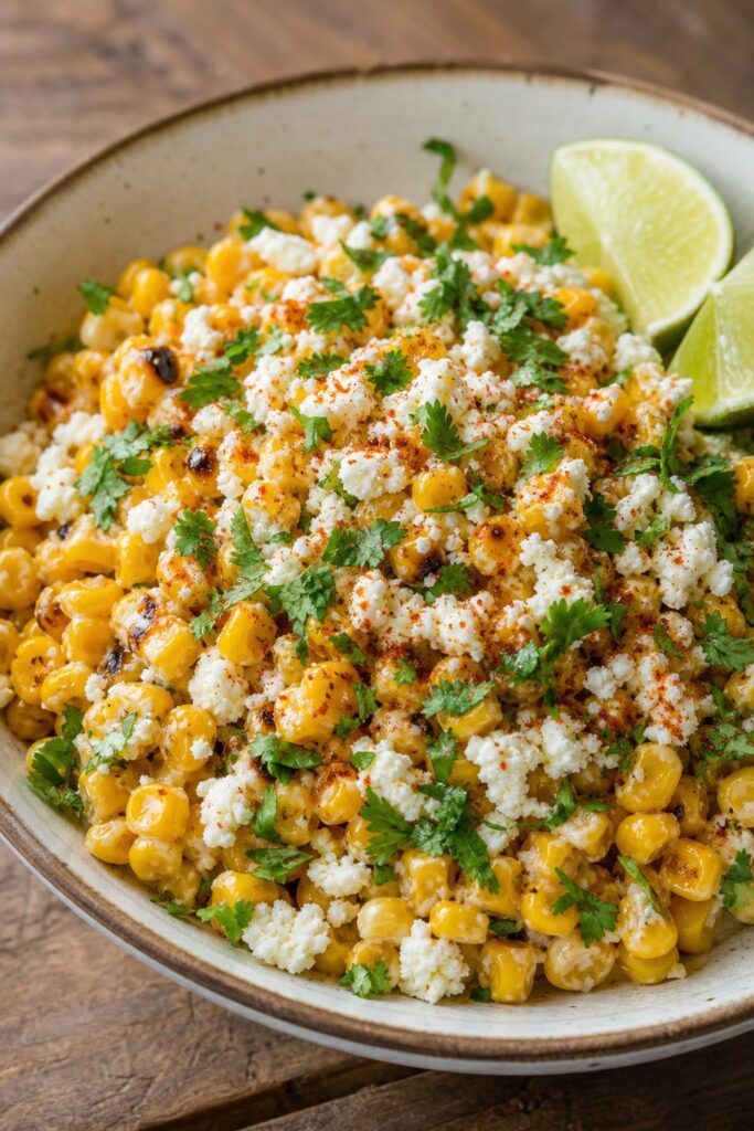 Mexican corn salad esquites – quick skillet side dish