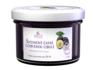Valdemar Grešík švestkové čatní s červenou cibulí 220 g
