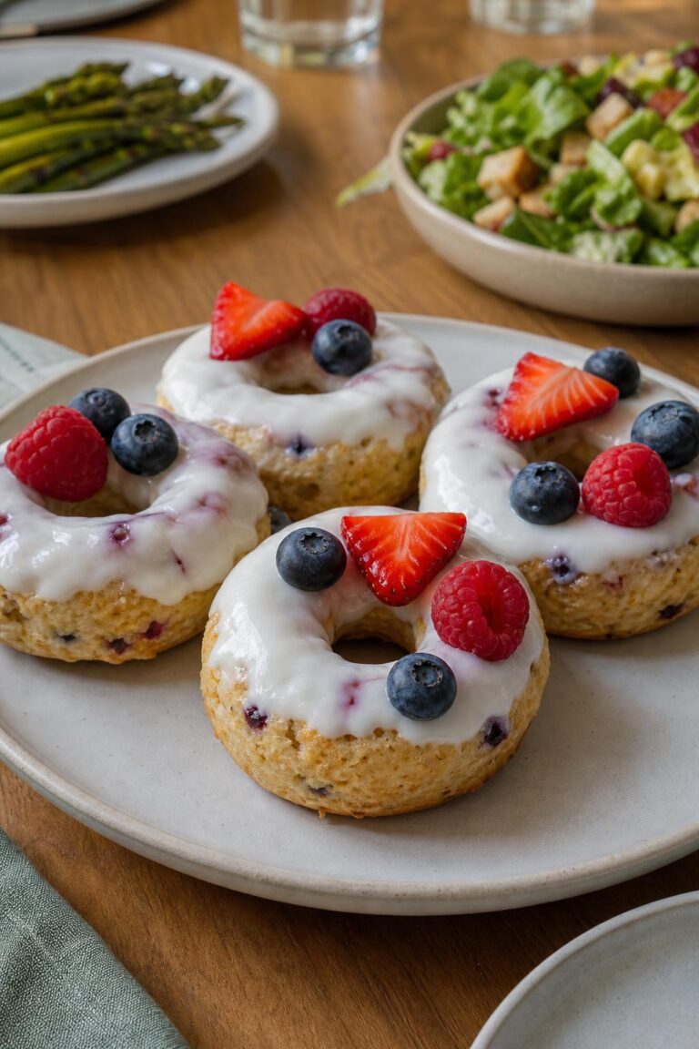Protein donut - a doughnut filled with protein